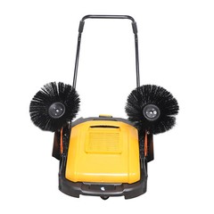 41″ Hand Push Sweeper Pavement Street Sweeping Tool Walk-behind Outdoor Cleaner