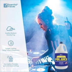 ESSENTIAL VALUES Fog Machine Fluid (128 FL OZ / 1 Gal) 1 Gal – Medium Density
