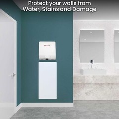 5seconds Double Sided Bathroom Hand Dryer Wall Splash Guard Aluminum Wall Guard