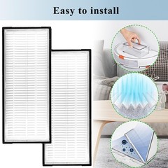4 Pack Replacement Filters Compatible With Roborock S8 / S8+ / Pro 4Pack