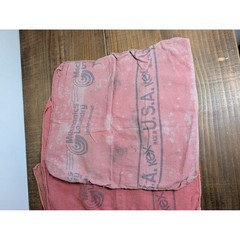 Lot of 5 Used Red Vintage Mechanic Shop Rags Kex Mechanics Laundry Made USA