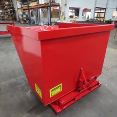 1.5 Cu Yd Light Duty Self Dumping Trash Hopper 65″ x 57″ x 41″ OD