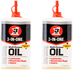 3-in-One Multi-Purpose Long Lasting Lubricant Oil, 3 oz, 2 Pack