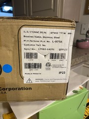 WORLD L-973A Brushed Stainless SLIMdri Hand Dryer (110V-240V); MAKE AN OFFER
