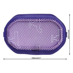 2 Pack Pre-Filter Digital Slim Vacuum Cleaner Dust HEPA Filters Purple