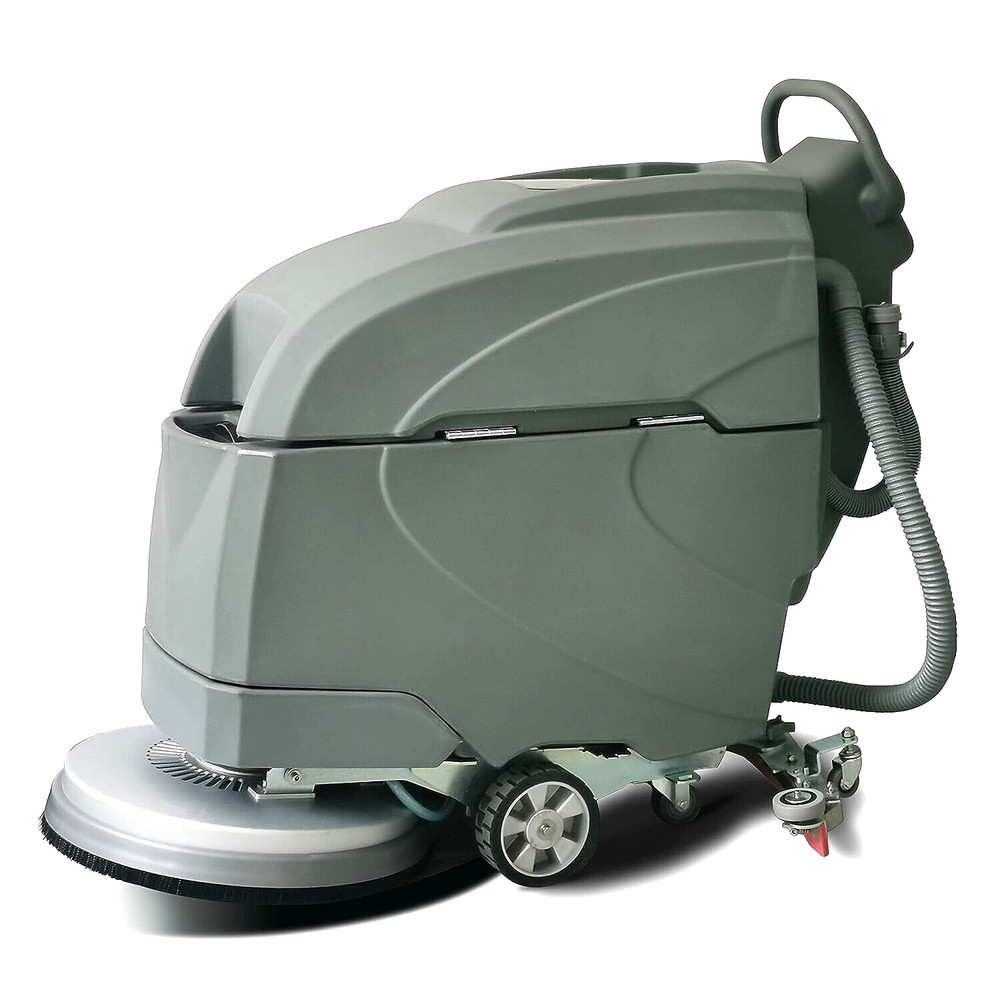EmotorWalk Behind Floor Scrubber Machine19″Brush 14.5gal Tank 21″Cleaning Width