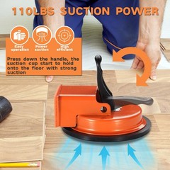 REXBETI Floor Gap Fixer Tool, Plank Repair Kit, Upgraded Improved, Orange