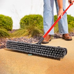 Libman 24in. Rough Surface Push Broom, 60in.L Handle, Model# 879