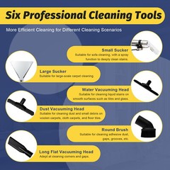 3in1 40L Commercial Carpet Cleaning Machine,Vacuum Cleaner Extractor