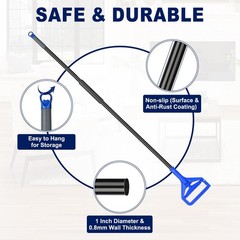 KeFanta 60 Inch Mop Handle Commercial Heavy Duty,Industrial Metal Mop Stick R…