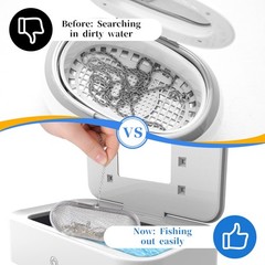 3 Pack Ultrasonic Cleaner Basket, Small Parts Jewelry Cleaning Basket…