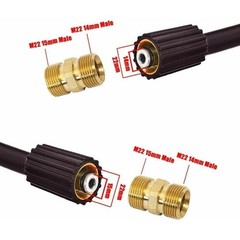 M22 Male Adapter For For Power Pressure Washer Hose Outlet Easy to Use