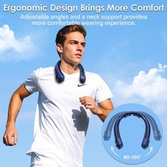 Neck Fan – Portable Rechargeable Personal Neck Cooling Fan With 5 Speeds, Nec…