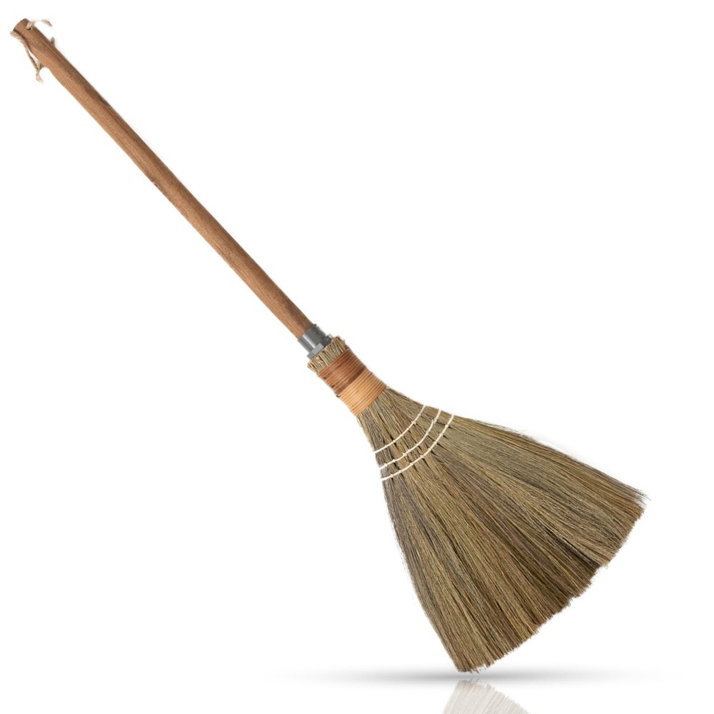 BMart Home Natural Whisk Sweeping Brownn Handle Broom – Vietnamese Brown