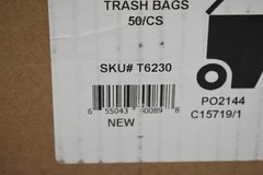 Tasker 95-100 Gallon Trash Bags 50 Count Heavy Duty Black Garbage Can Liners USA