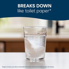 Cottonelle Fresh Care Flushable Wet Wipes, Adult 42 Wipes (Pack of 4), White