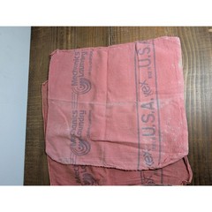 Lot of 5 Used Red Vintage Mechanic Shop Rags Kex Mechanics Laundry Made USA