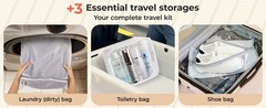 Vacuum Bags for Travel with Rechargeable Air Pump, Portable Space Saver Bags for