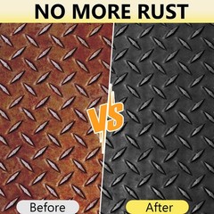 2-in-1 Rust Converter & Metal Primer – 1 Gallon Black Rust Paint Inhibitor fo…