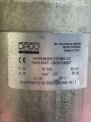 Motor For IPC Eagle CT70 Scrubber Dagu Made Italy V24 W550 A28