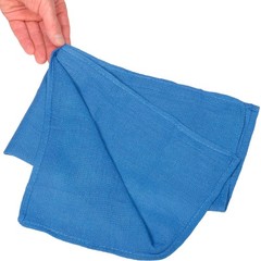 Global Industrial 50 Lb. Box 100% Cotton Huck Towels Blue