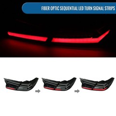 2018-2022 Honda Accord Sedan LED Tail Lights Seq Turn Animated Black Smoke