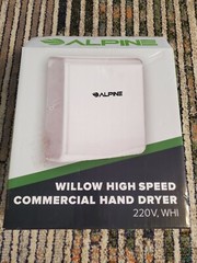 Alpine Industries Hand Dryer High Speed Automatic Electric Willow Commercial 220