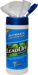 LeadOff Disposable Wipes 45 Count Heavy Metal & Lead Removal Skin & Surface