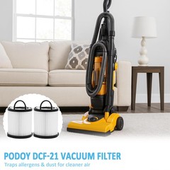Podoy DCF-21 Vacuum Filter Compatible with Eureka Airspeed /, black, white