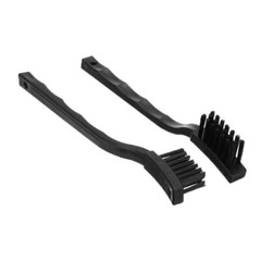 7″ Black Nonslip Handle PCB Rework ESD Anti Static Brush Cleaning Tool 2 Pcs