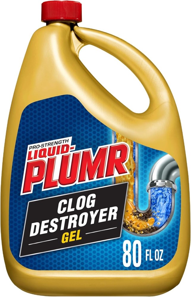 Liquid-Plumr Pro-Strength Clog Destroyer Gel with PipeGuard, Liquid Drain…
