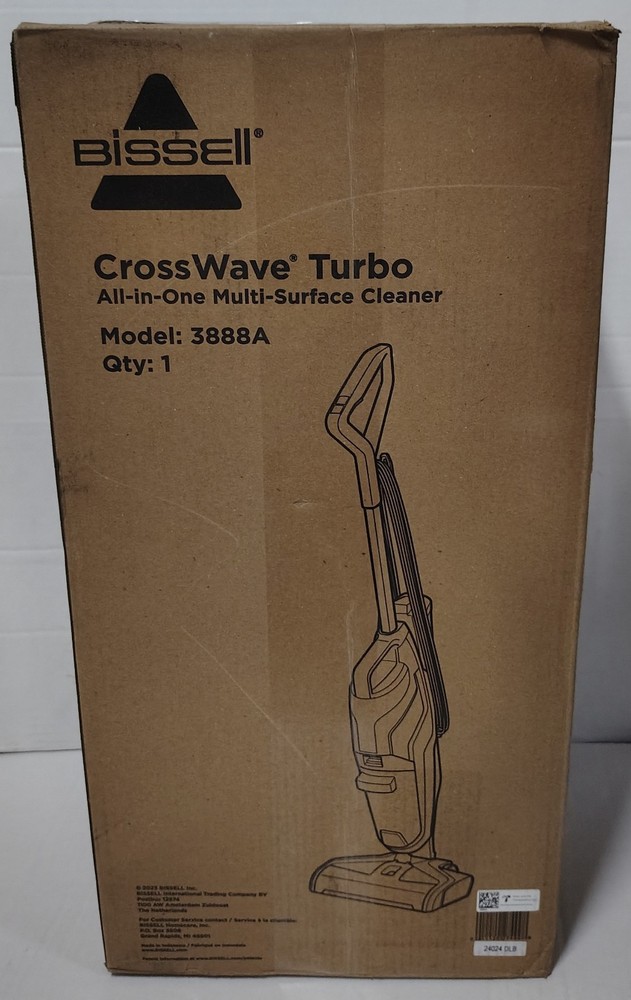 BISSELL Crosswave Turbo Vacuum Mop All in One Wet and Dry Vac Combo, 3888A