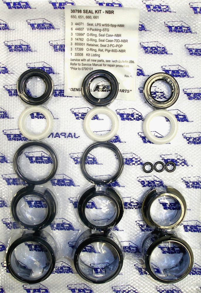 30798 SEAL KIT FOR CAT PUMP OEM 650,651,660,661 PUMPS Cat Pump 650, Fast Ship
