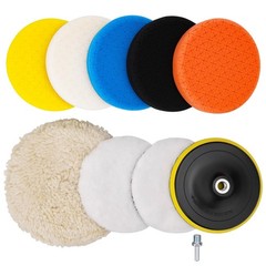 6 Inch Buffing Polishing Pads&Wool Buffing Pad ，with M14 Drill and 6 Inch