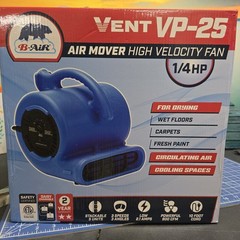B-Air VP-25 1/4 HP Air Mover for Water Damage Restoration New Sealed Stackable !