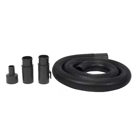 Dayton 61Hw22 Vacuum Hose, 8 Ft L, Black, Plastic