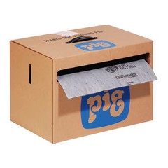 Pig Mat284 Sorbent Roll, 9 Gal, 16 In X 80 Ft, Universal, Gray, Polypropylene