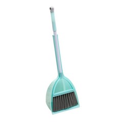 Xifando Mini Broom with Dustpan for Kids,Little 2 Piece Set, Light Blue