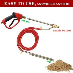 Selkie Pressure Washer Sandblasting Kit – Wet Abrasive Medium, Red