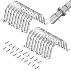 MorningRo 20 Pcs Hangers for 4″ Dust Collection Hose and Pipe main black