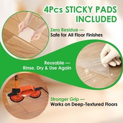 KUNVAST Floor Gap Fixer Tool to Fix a Floor, Vinyl Dual Suction, Orange
