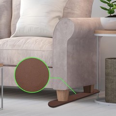 4 Pack Anti-Slip Furniture Rail Pads,Non Skid 4Pcs-Coffee, Coffee