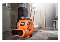 RIDGID Blower Fan Air Mover 1625 CFM 3-Speed + Daisy Chain 3 Operating Positions