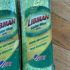 Lot of 2 Libman Gator Mop Refill Heads 3021 – 9″ Length – NEW