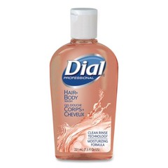Dial Professional 04014 7.5 oz Hair + Body Wash – Neutral Scent (24/CT) New
