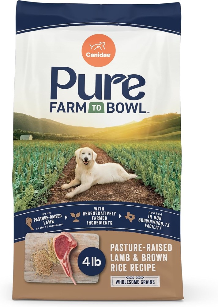 Canidae Pure Farm to Bowl Dry Dog Food – Balanced Nutrition for Adult Dogs – Lim
