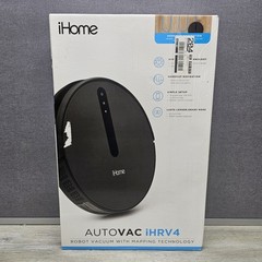 iHome iHRV4 AutoVac Robot Vacuum Home Mapping 2hr Run Time 2000pa Suction New