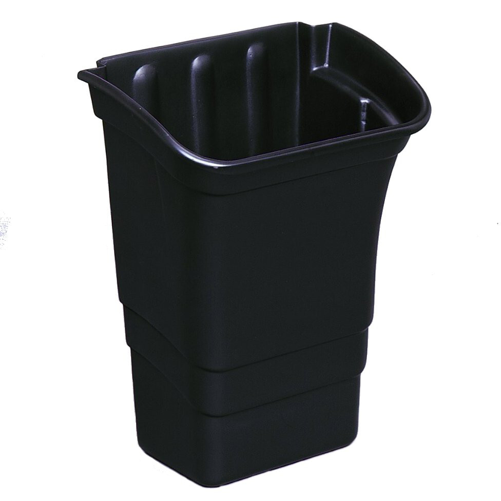 Rubbermaid Commercial 335388BLA 8 gal Rectangle Cart Refuse Utility Bin -BLK New