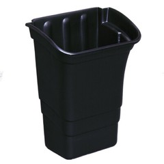 Rubbermaid Commercial 335388BLA 8 gal Rectangle Cart Refuse Utility Bin -BLK New