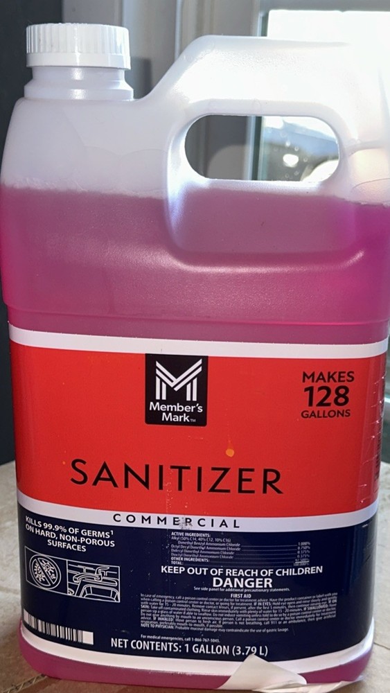 Member’s Mark Concentrated Commercial Sanitizer, 1 Gallon